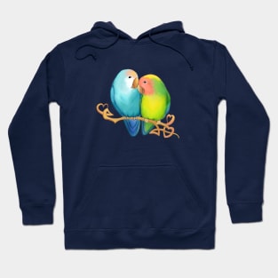 Pastel Lovebirds Hoodie